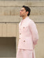 Soft Pink Linen Waistcoat - Aurangzeb