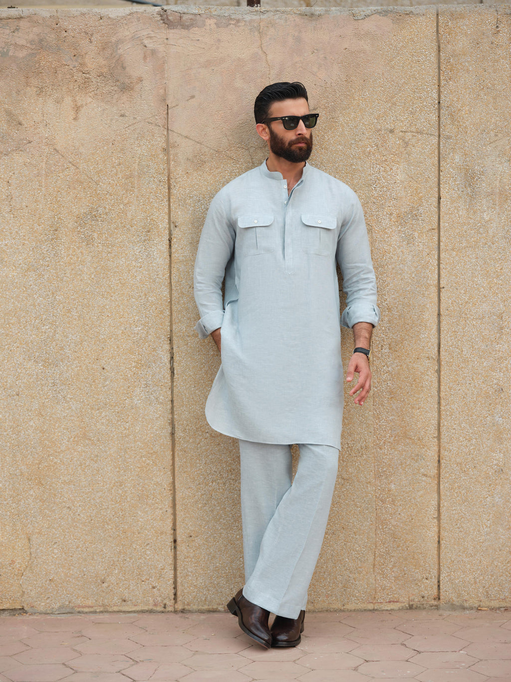 Glacier Sage Kurta Trouser