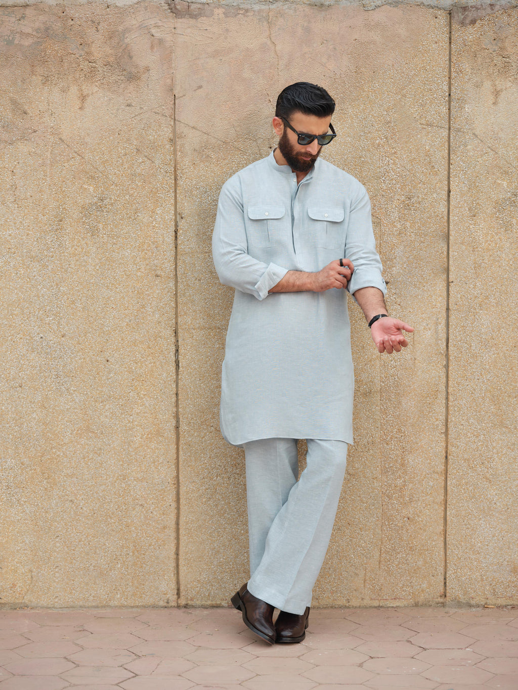 Glacier Sage Kurta Trouser