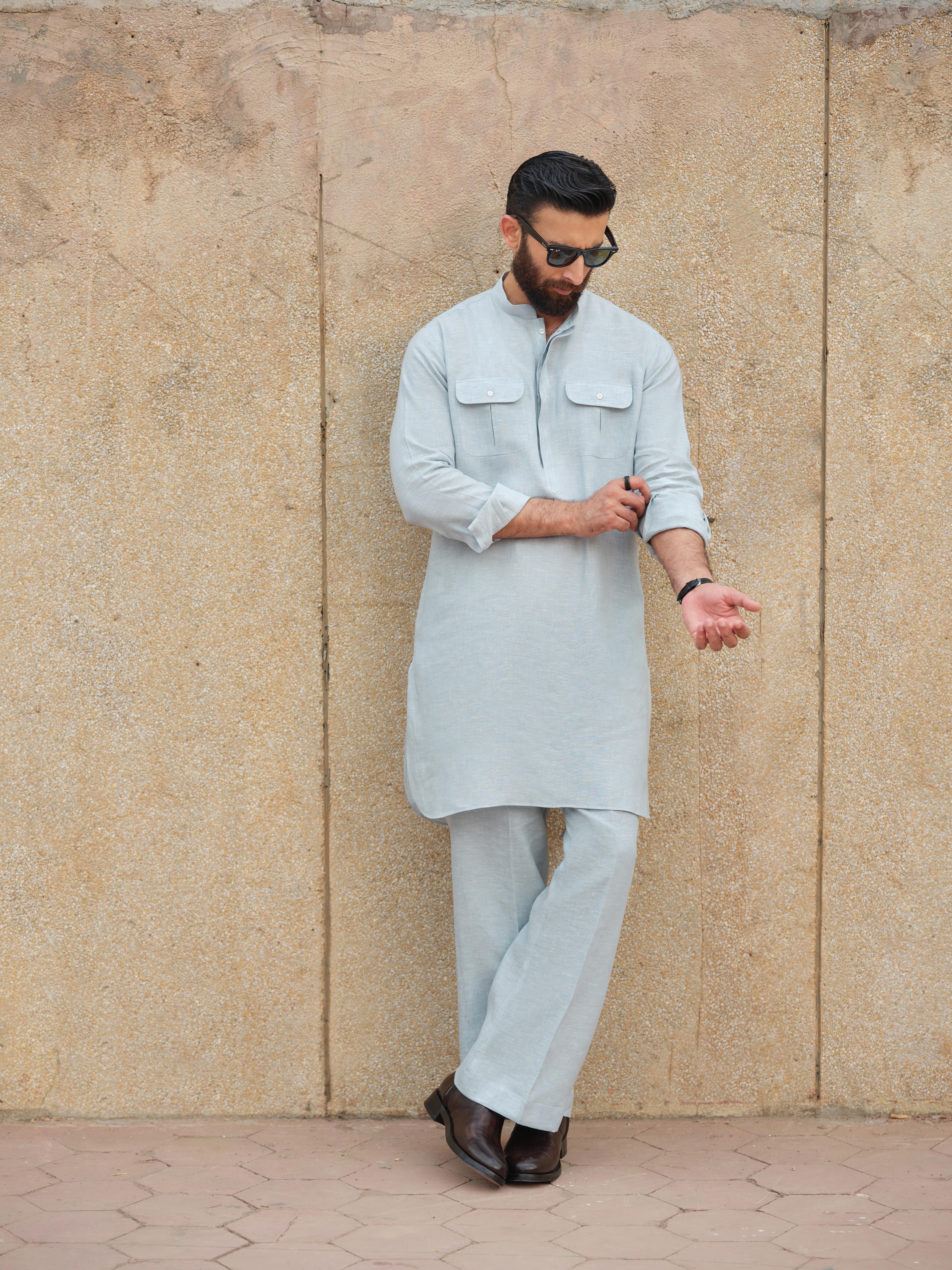 Glacier Sage Kurta Trouser