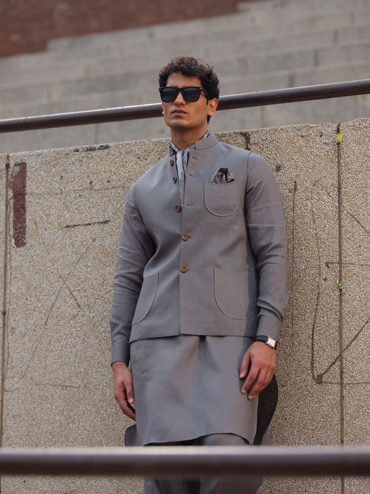 Ash Dune Waistcoat - Jahangir Main image
