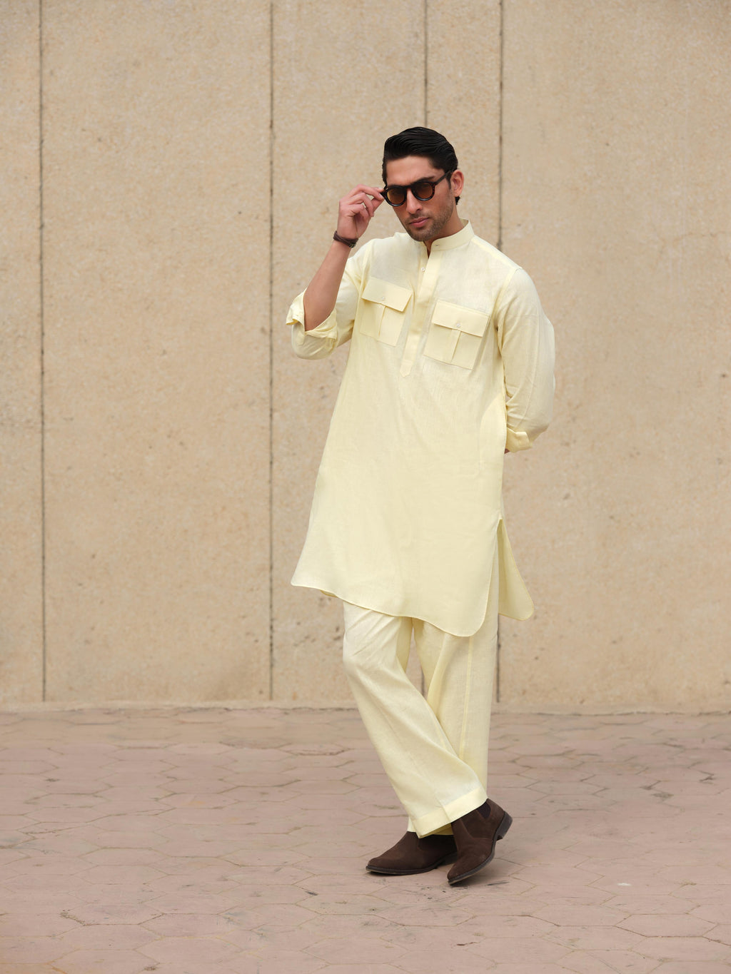 Lime Kurta Trouser