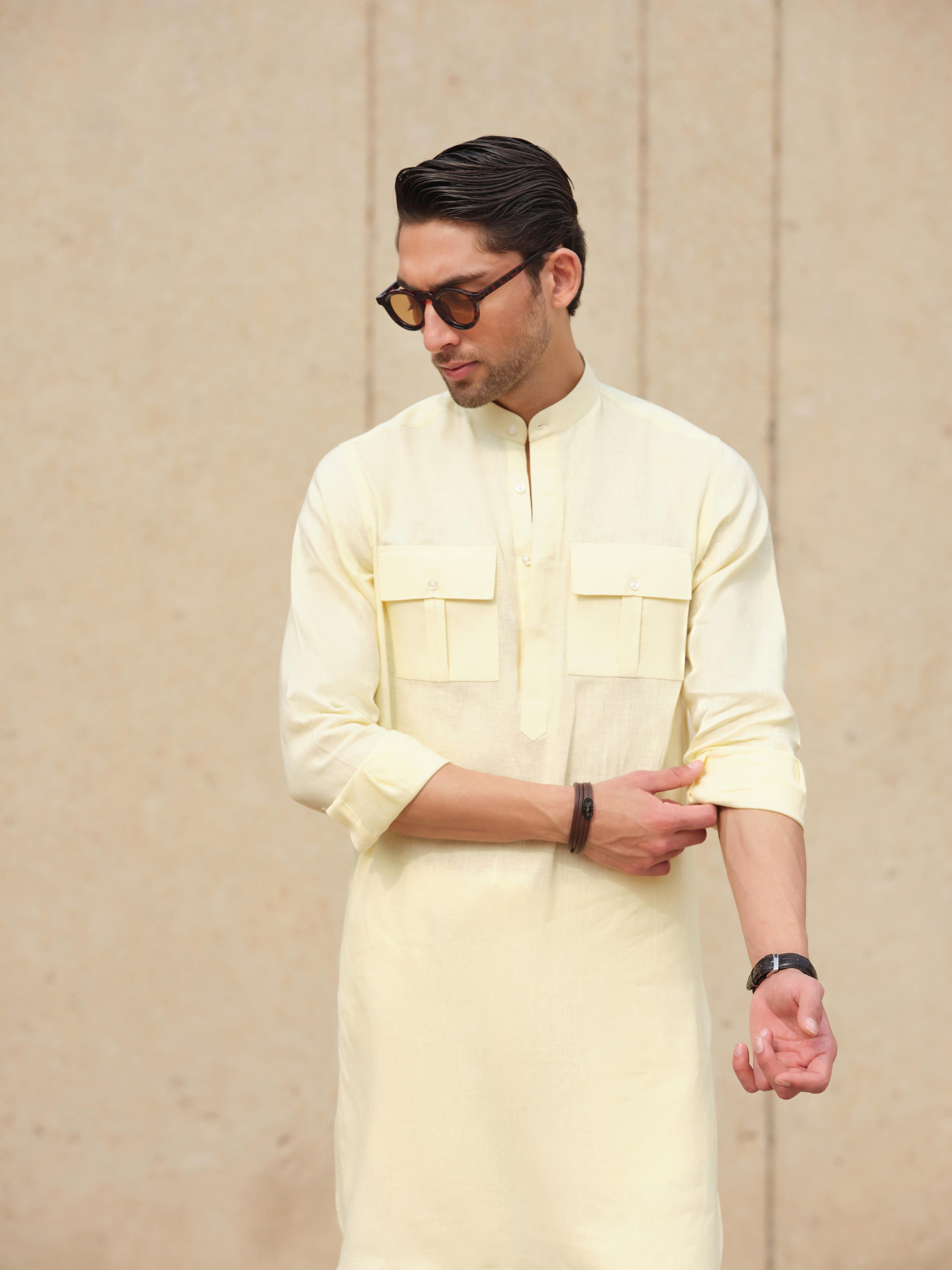 Lime Kurta Trouser