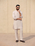 Sandstone Beige Kurta Trouser