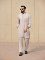 Sandstone Beige Kurta Trouser