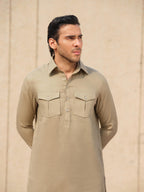 Desert Tan Kurta Trouser