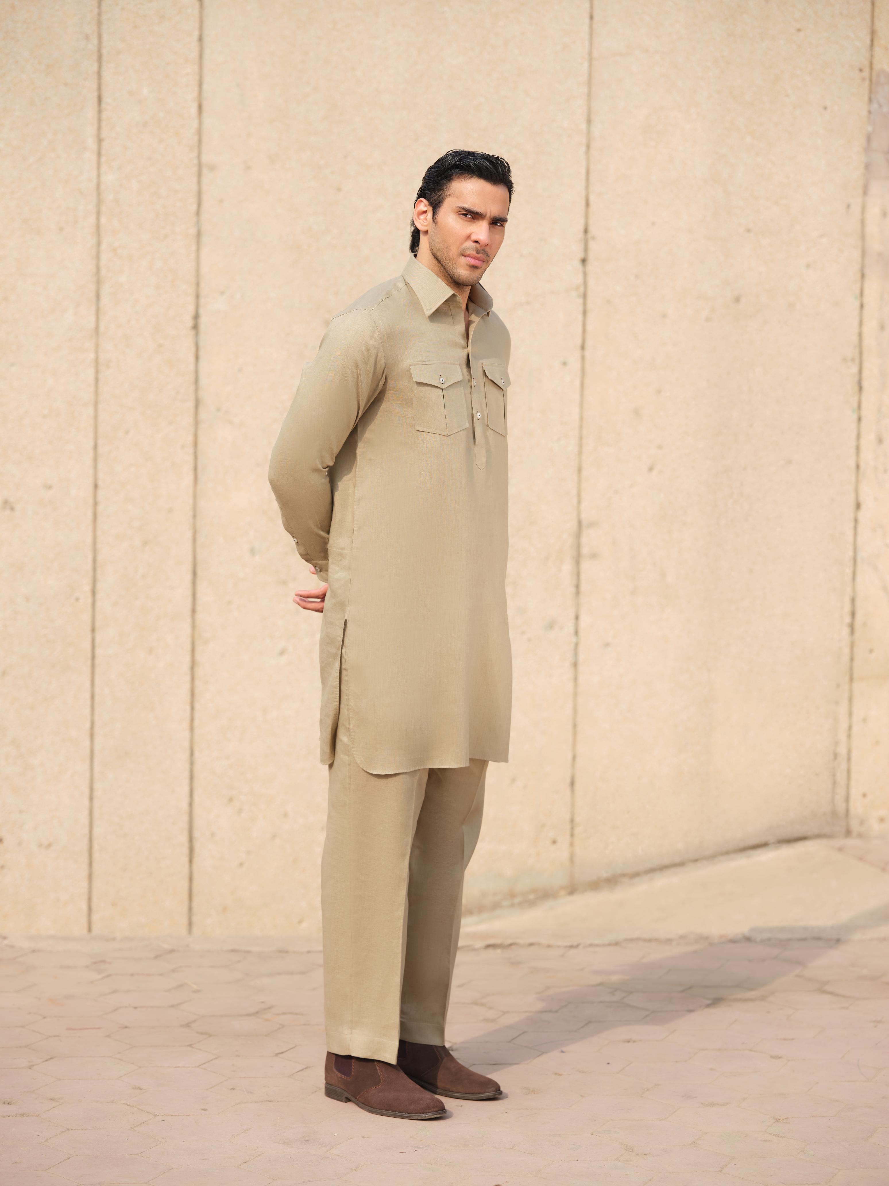 Desert Tan Kurta Trouser
