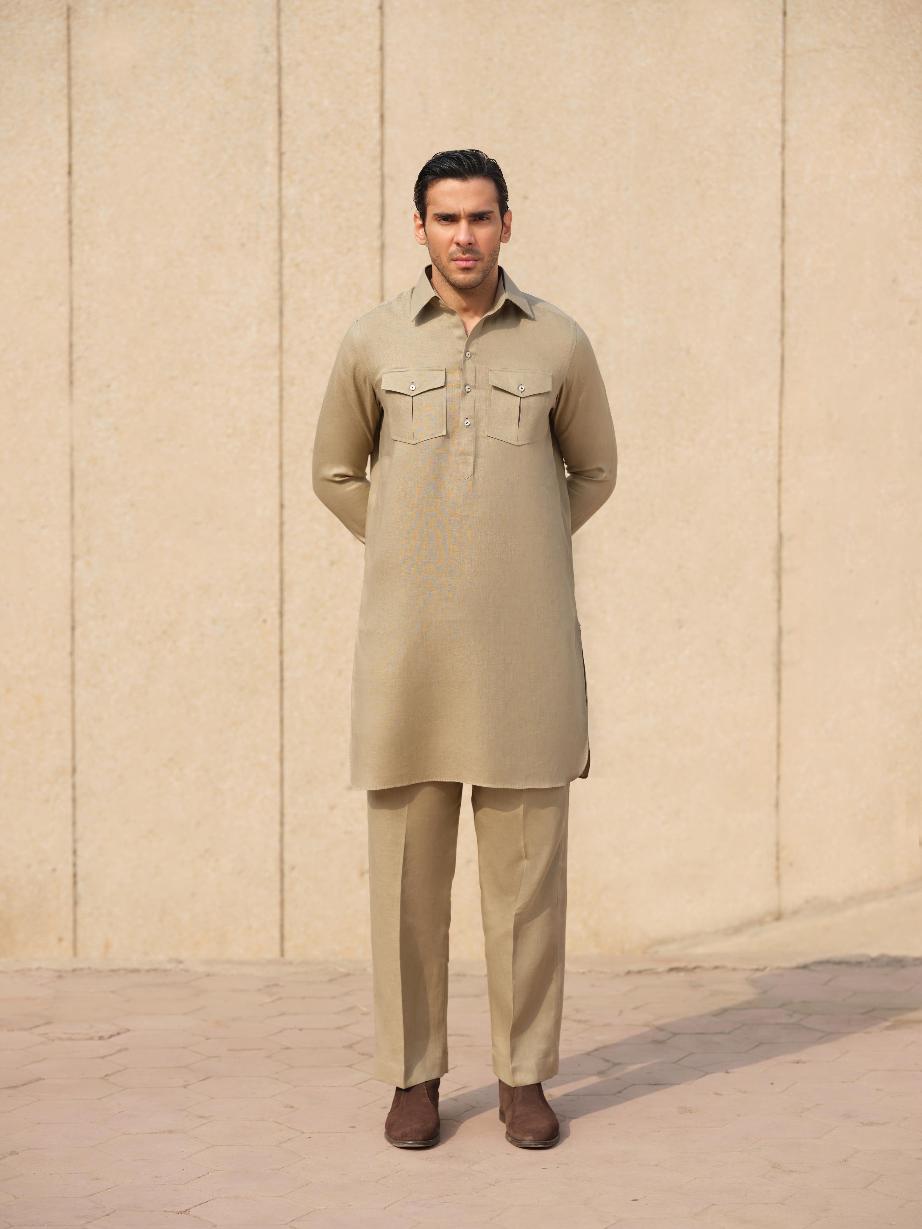 Desert Tan Kurta Trouser