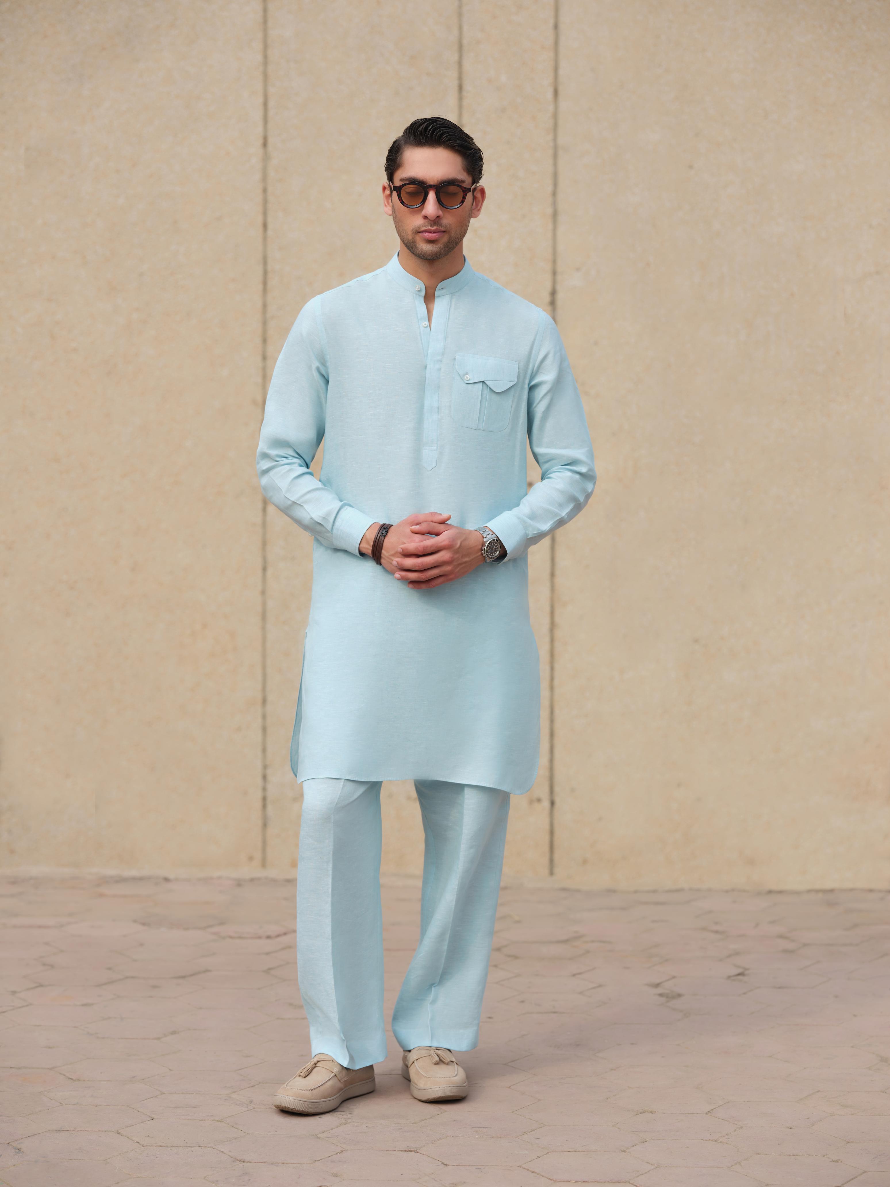 Sky Blue Kurta Trouser