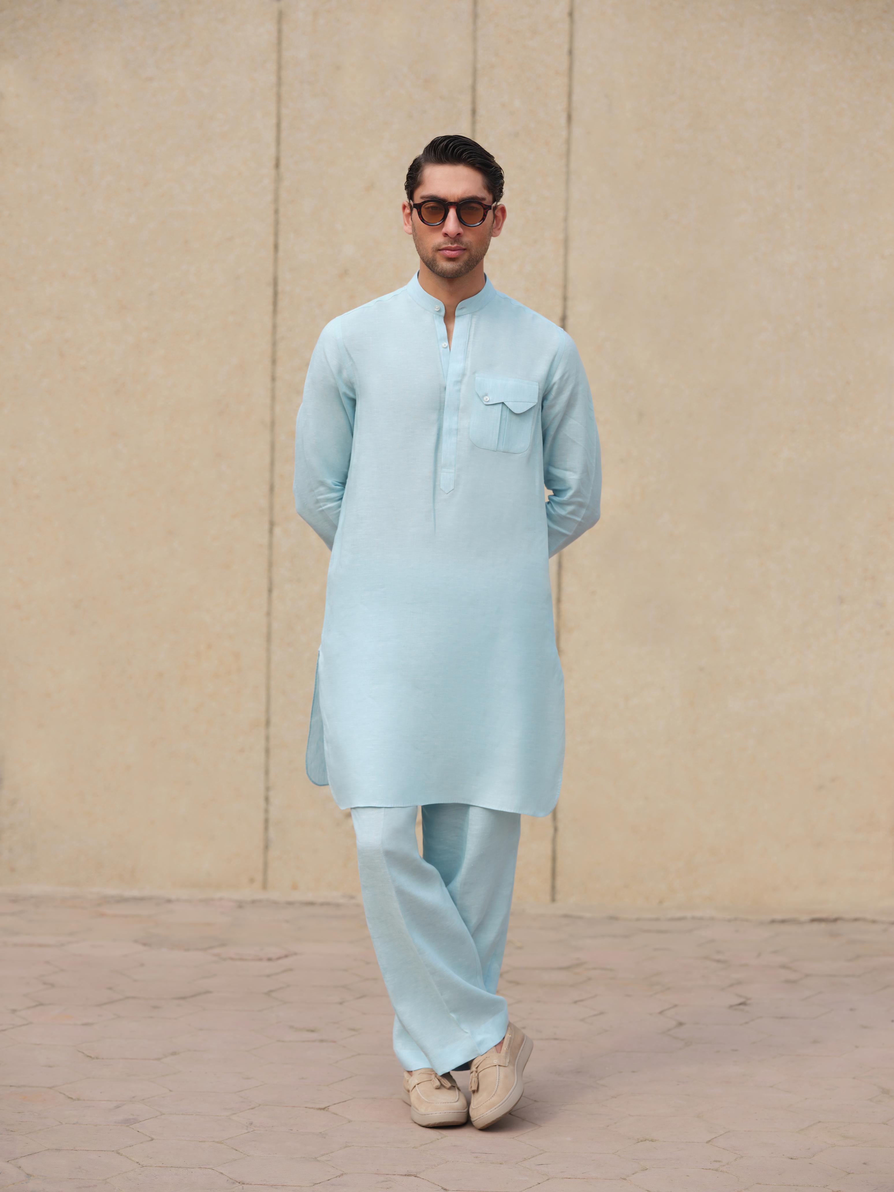 Sky Blue Kurta Trouser