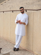 White Kurta Trouser