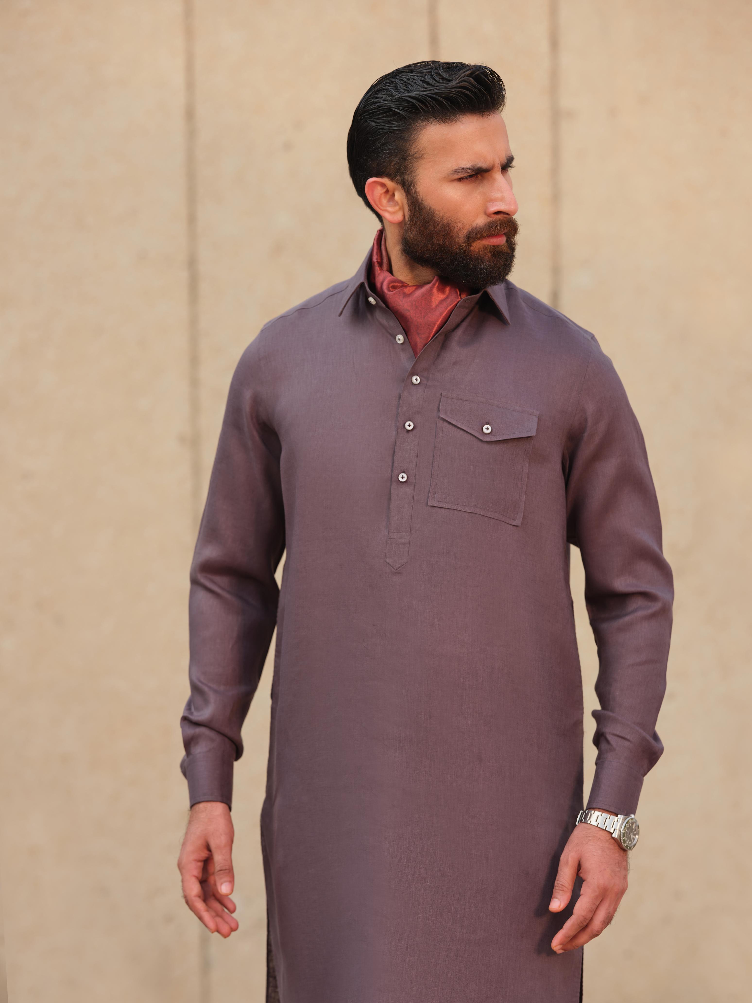 Midnight Plum Kurta Trouser Secondary image