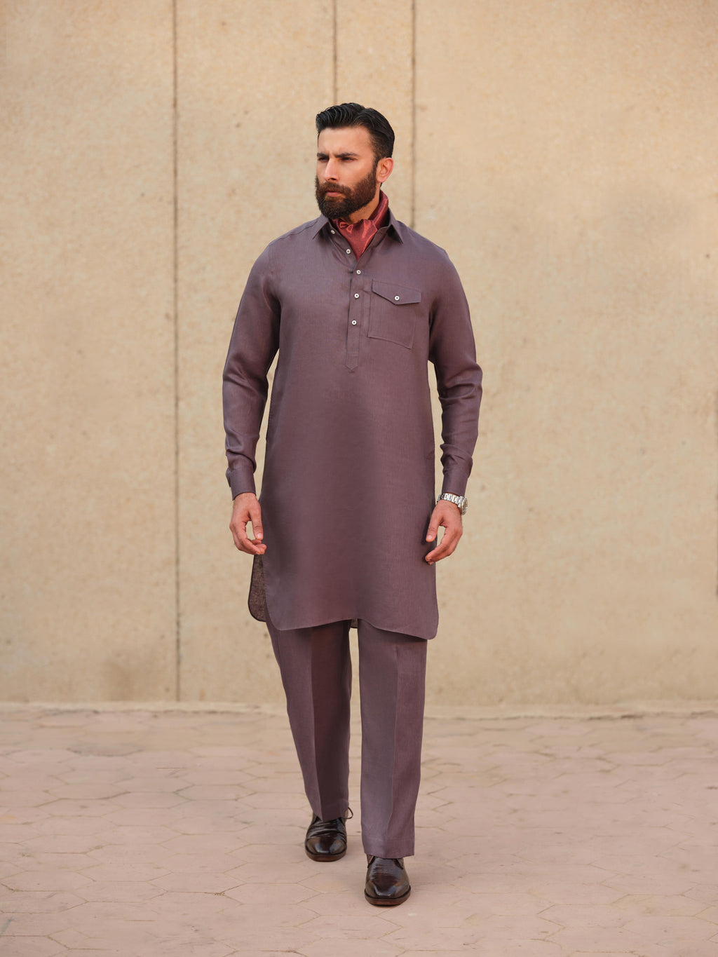 Midnight Plum Kurta Trouser