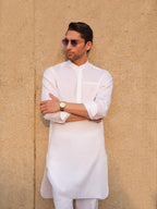 Snowfall White Kurta Trouser