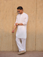 Snowfall White Kurta Trouser