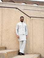 Soft Sky Waistcoat - Azam Shah